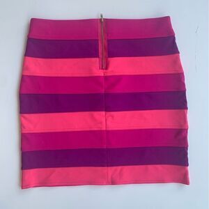 Lilly Pulitzer Cheyenne Women L Striped Pencil Skirt Multicolor Mini Stretch NWT